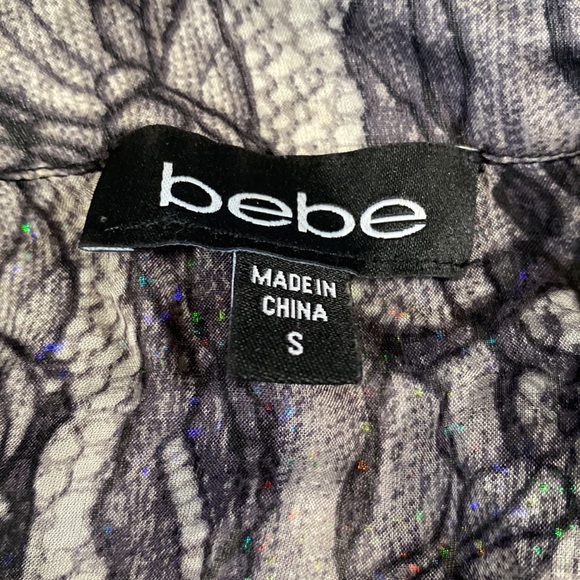 💌[ Bebe ] Silk Bandage Flowy Top Dress - Picture 6 of 16